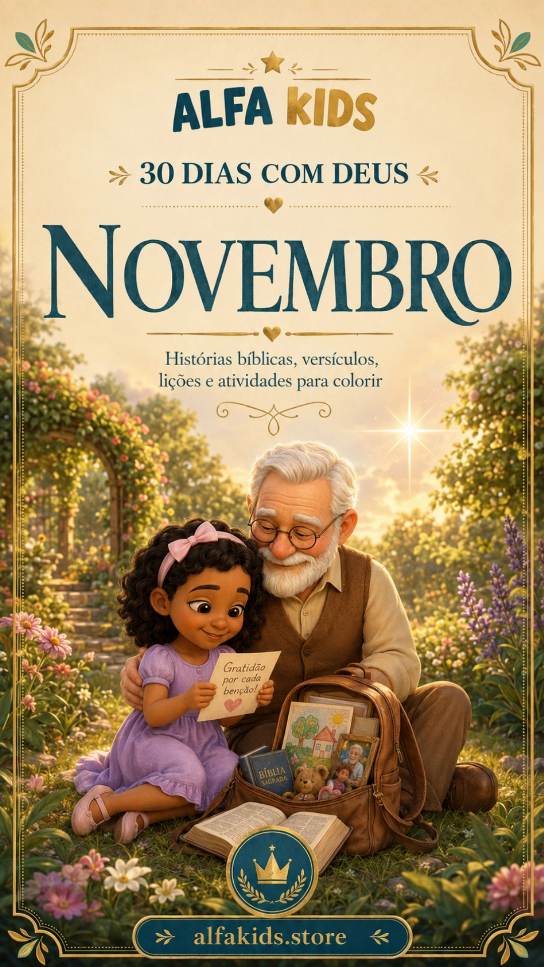 Capa do Book Alfa Kids de Novembro